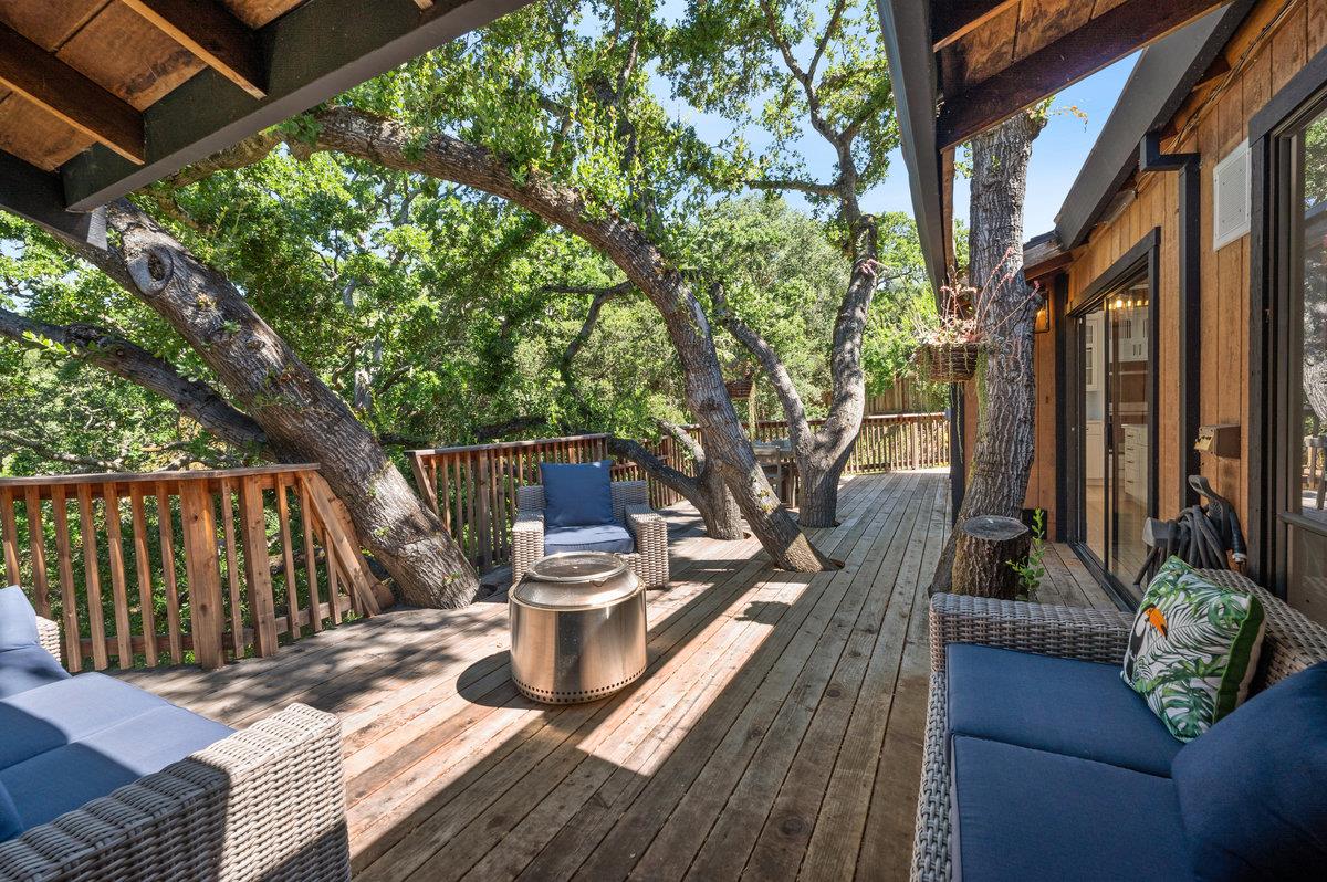 27 Oakwood Road Orinda, CA 94563 - Photo 26 of 61 a view of balcony with wooden floor and outdoor seating