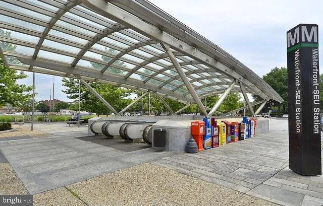 a front view of a building