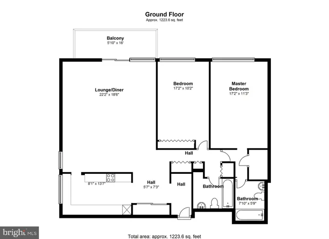 a view of a hallway with closet area