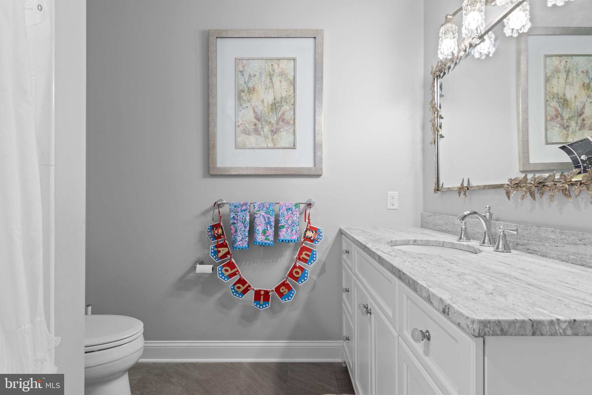 2207 White Horse Road Berwyn, PA 19312 - Photo 51 of 69 a bathroom with a granite countertop sink and a mirror