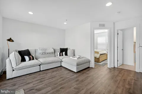 a room with a bed and a couch