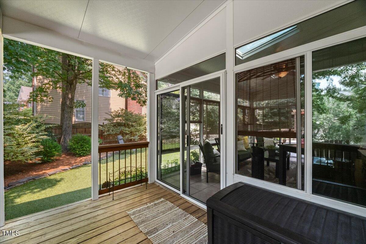 102 Barometer Lane Cary, NC 27513 - Photo 30 of 44 a view of a balcony with wooden floor