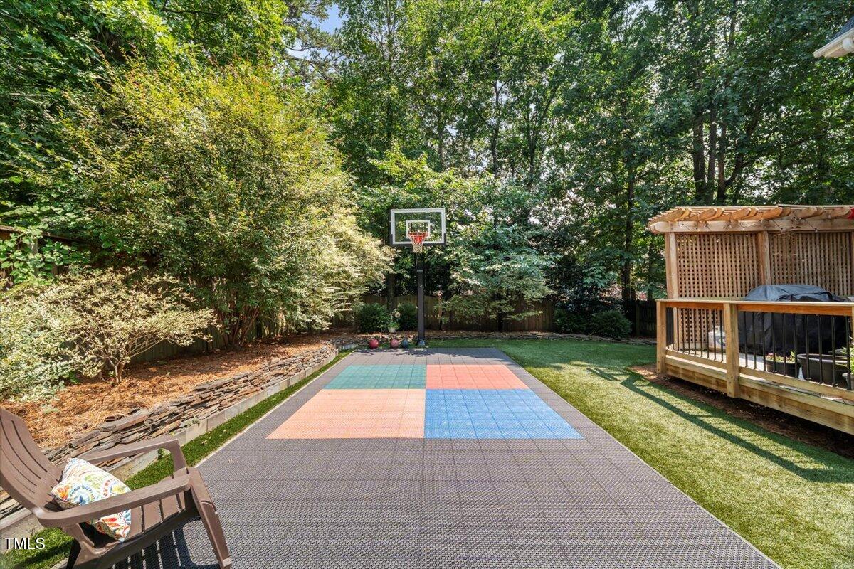 102 Barometer Lane Cary, NC 27513 - Photo 33 of 44 a view of backyard with swimming pool and seating space
