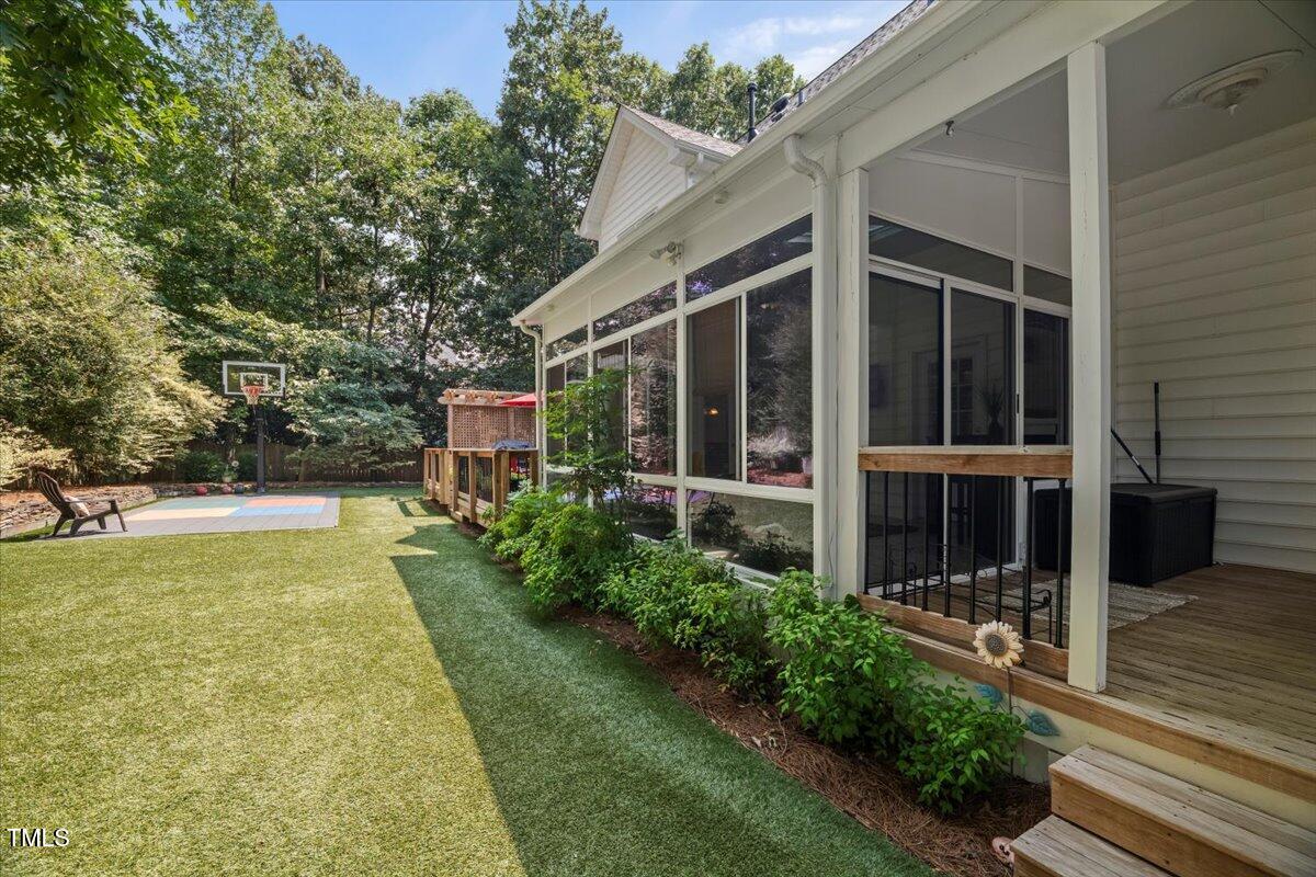 102 Barometer Lane Cary, NC 27513 - Photo 38 of 44 a view of house with backyard and garden