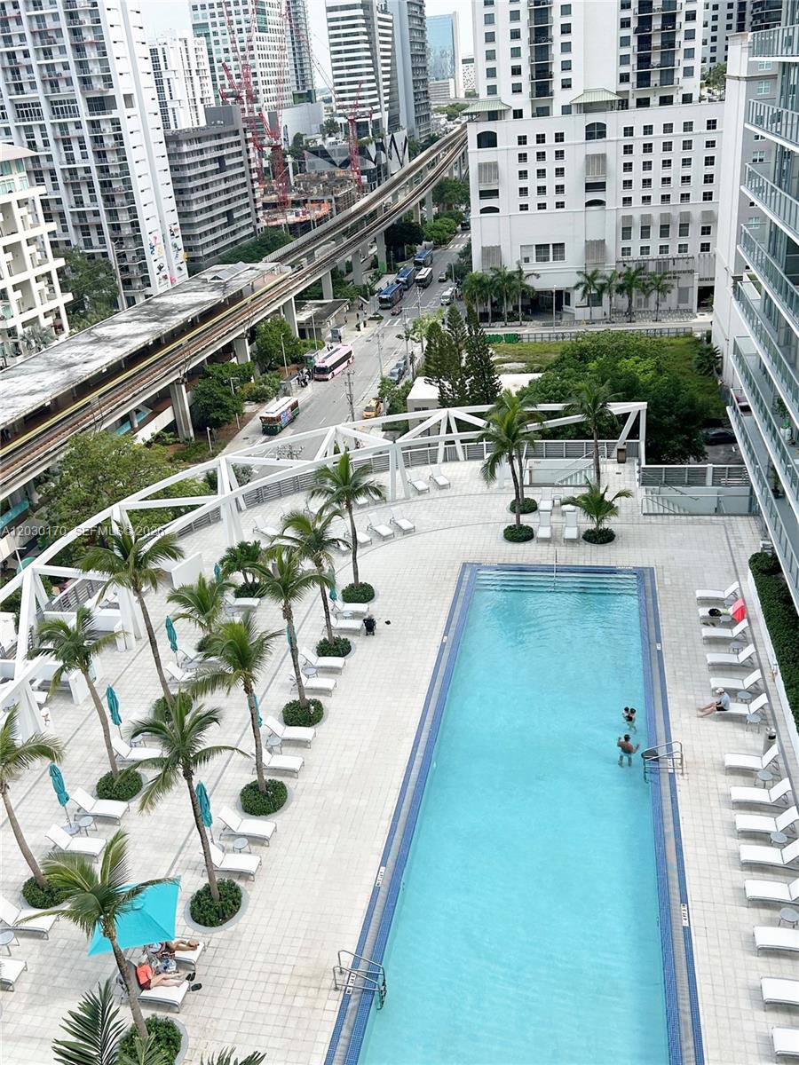 79 Southwest 12th Street, Unit 1710S Miami, FL 33130 - Photo 14 of 25 a view of balcony with chairs