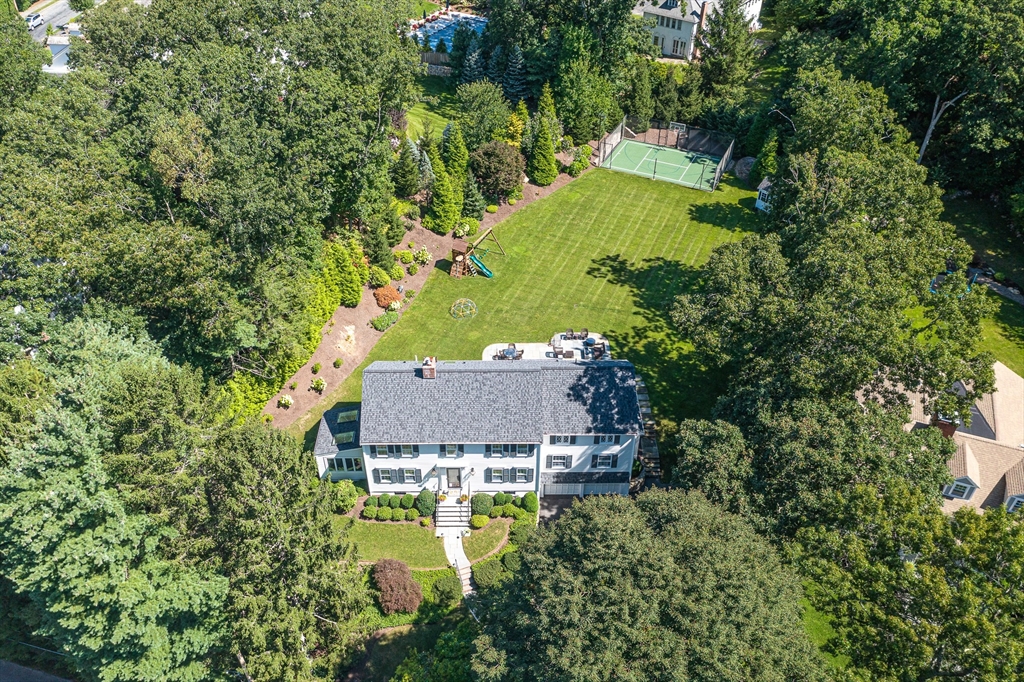 169 Hampshire Road Wellesley, MA 02481 - Photo 1 of 42 an aerial view of a house with a garden