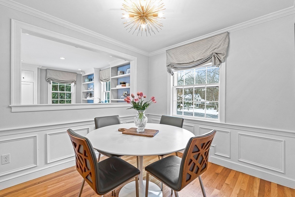 169 Hampshire Road Wellesley, MA 02481 - Photo 14 of 42 a dining room with furniture and window