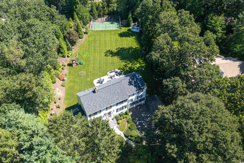 169 Hampshire Road Wellesley, MA 02481 - Photo 2 of 42 an aerial view of a house with a garden
