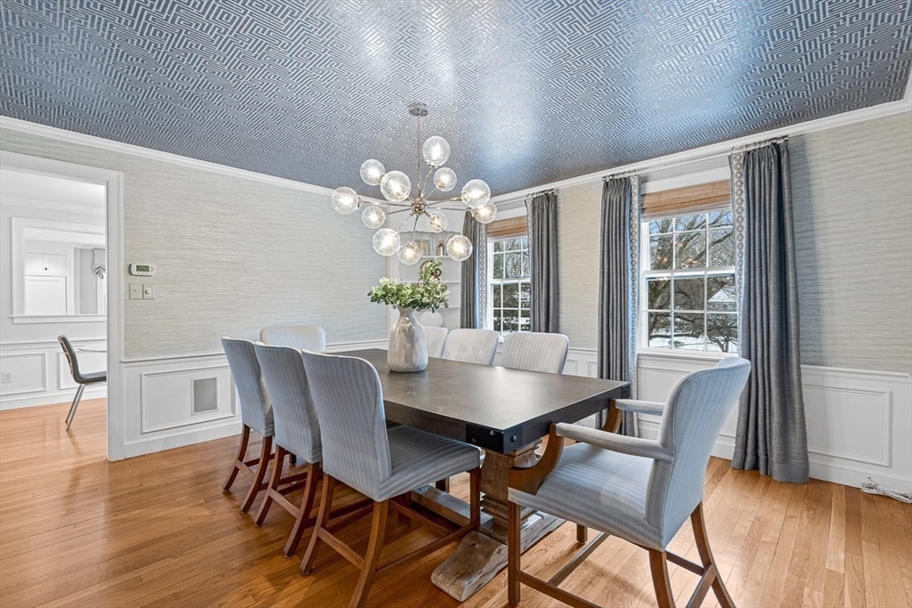 169 Hampshire Road Wellesley, MA 02481 - Photo 10 of 42 a view of a dining room with furniture and wooden floor