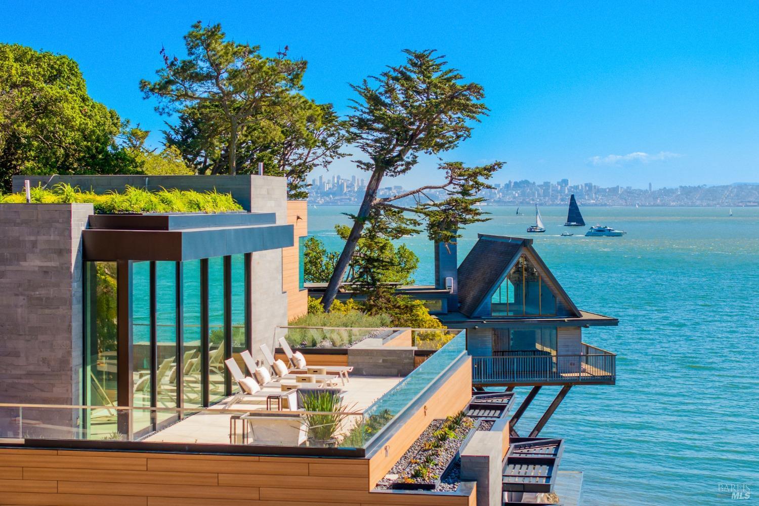 46 Cliff Road Belvedere, CA 94920 - Photo 11 of 42 a front view of a house with garden