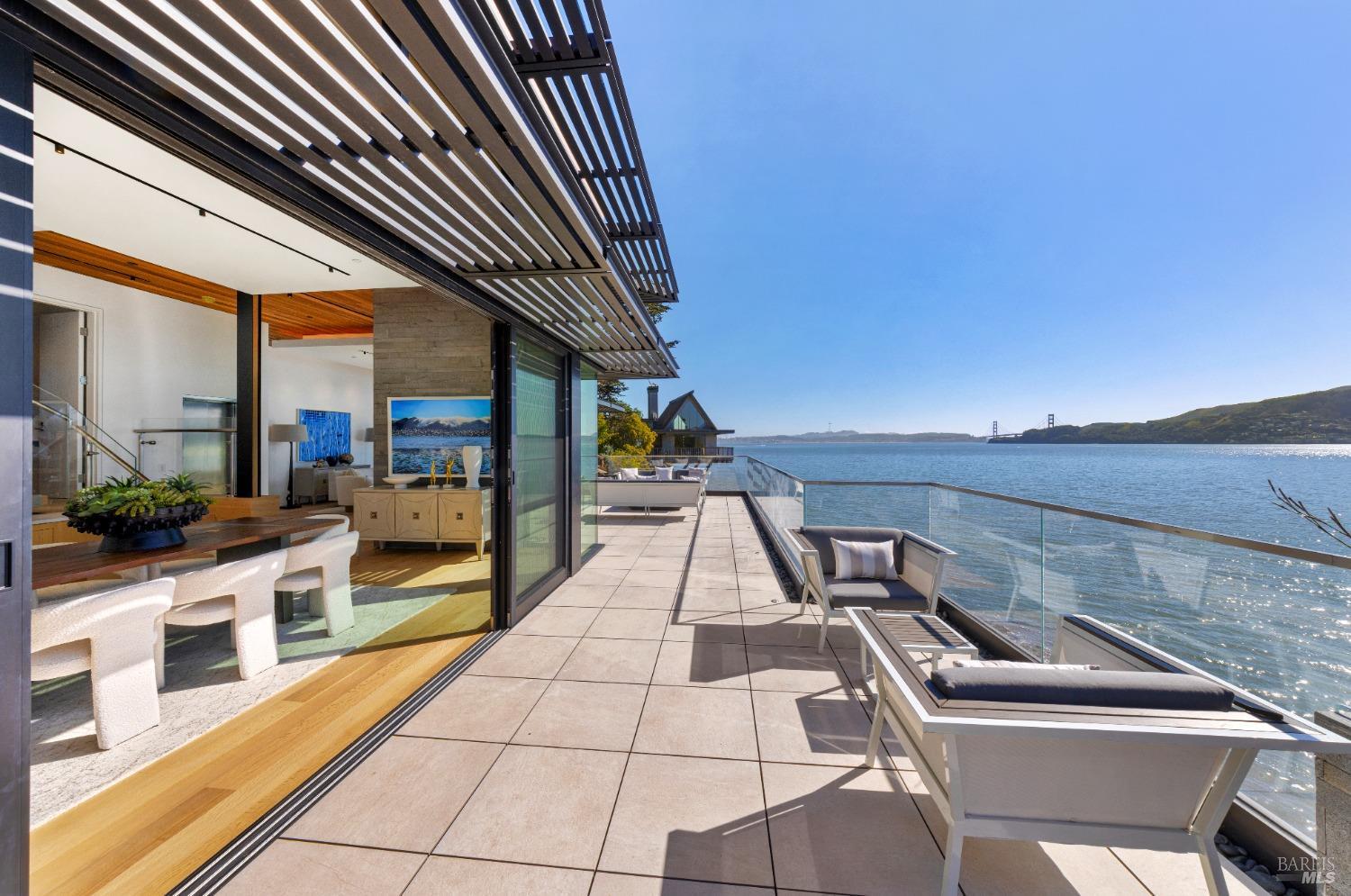 46 Cliff Road Belvedere, CA 94920 - Photo 36 of 42 a view of a patio with swimming pool table and chairs