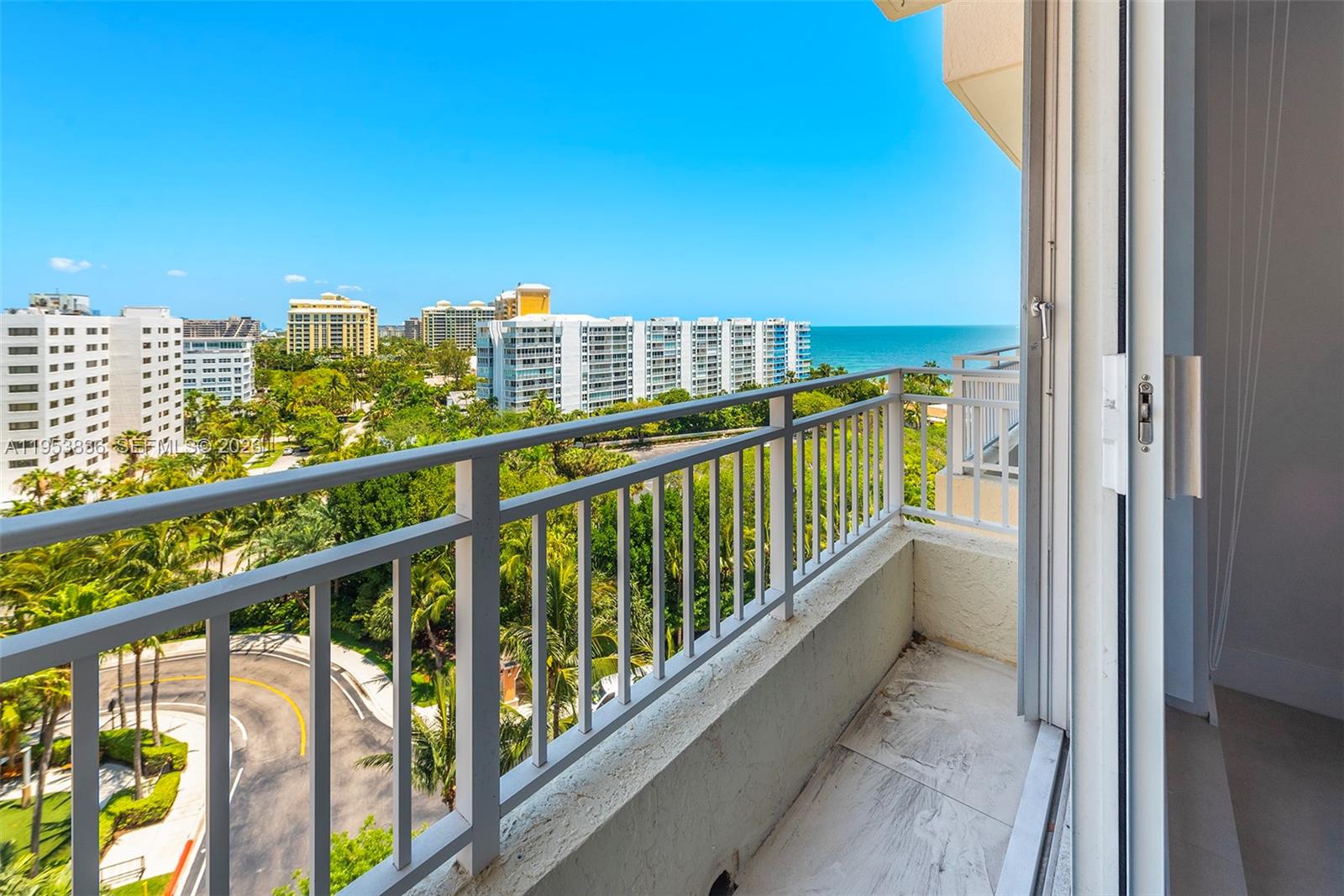 791 Crandon Boulevard, Unit 901 Key Biscayne, FL 33149 - Photo 20 of 43 a view of city from a balcony