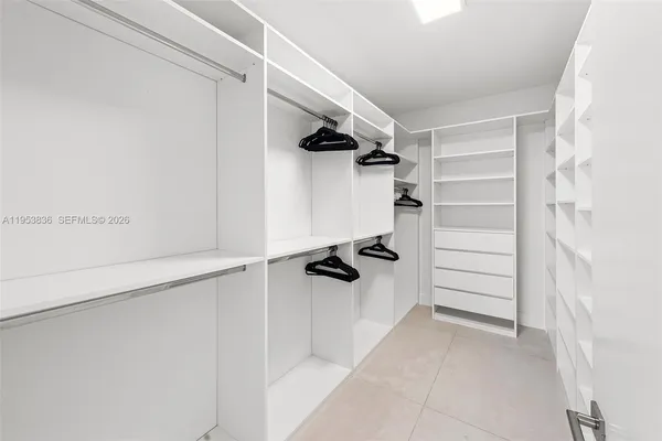 a view of walk in closet