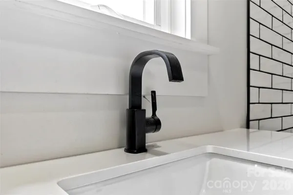 a close view of a faucet in the kitchen