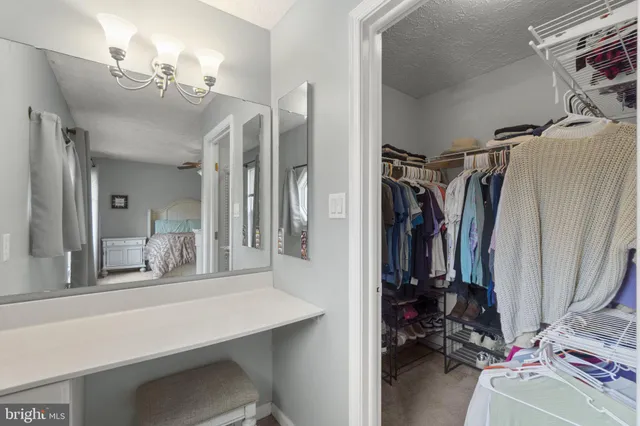 a view of a walk in closet