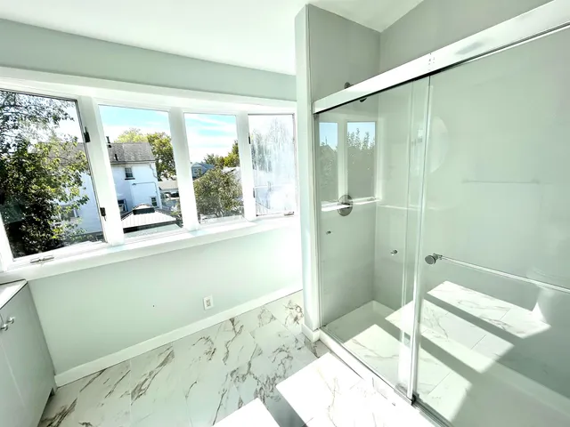 a view of a large window