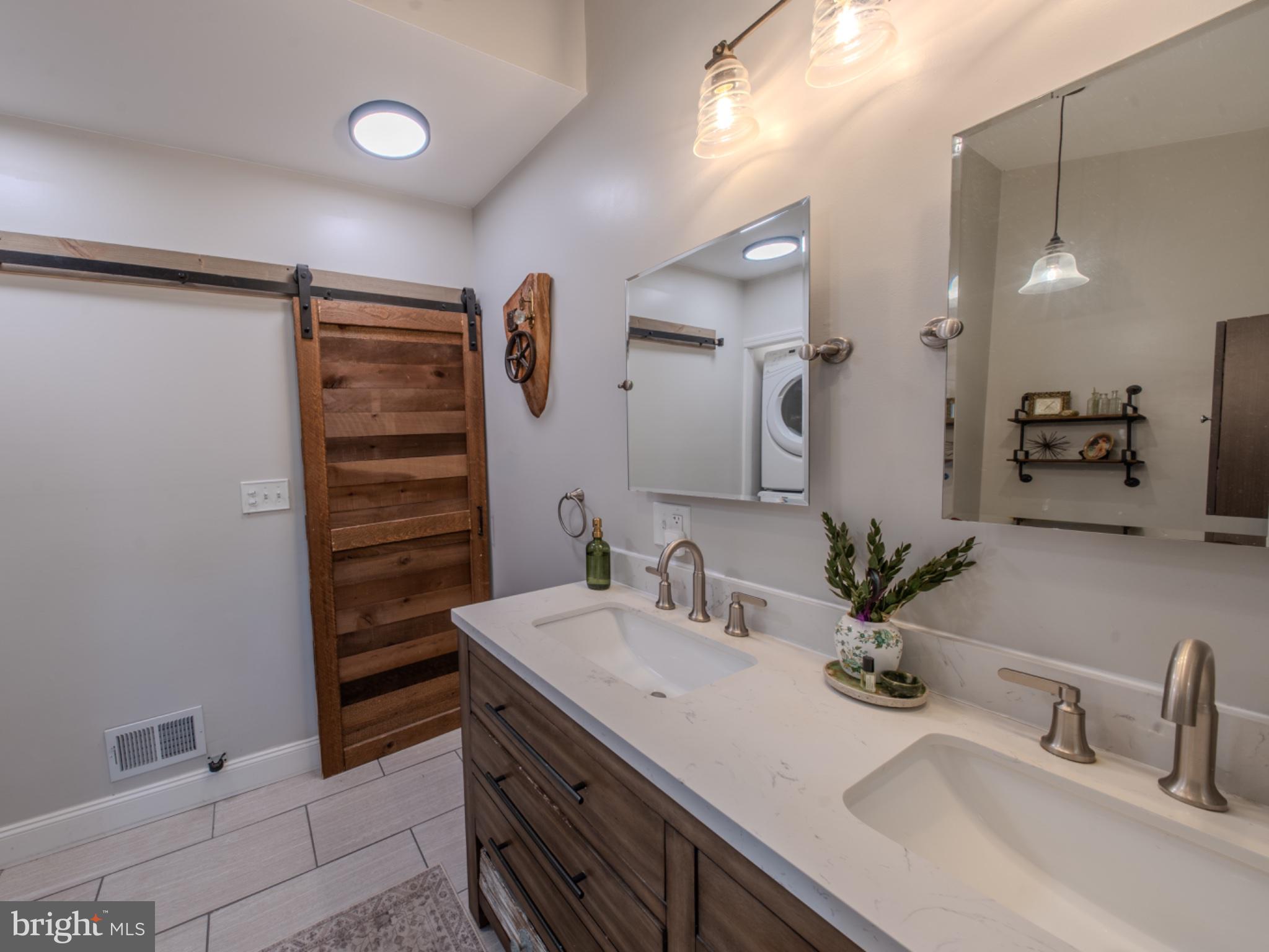 4005 Tuckahoe Road Williamstown, NJ 08094 - Photo 15 of 22 Modern bathroom with rustic charm.