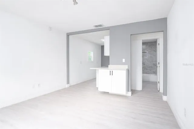 a view of an empty room