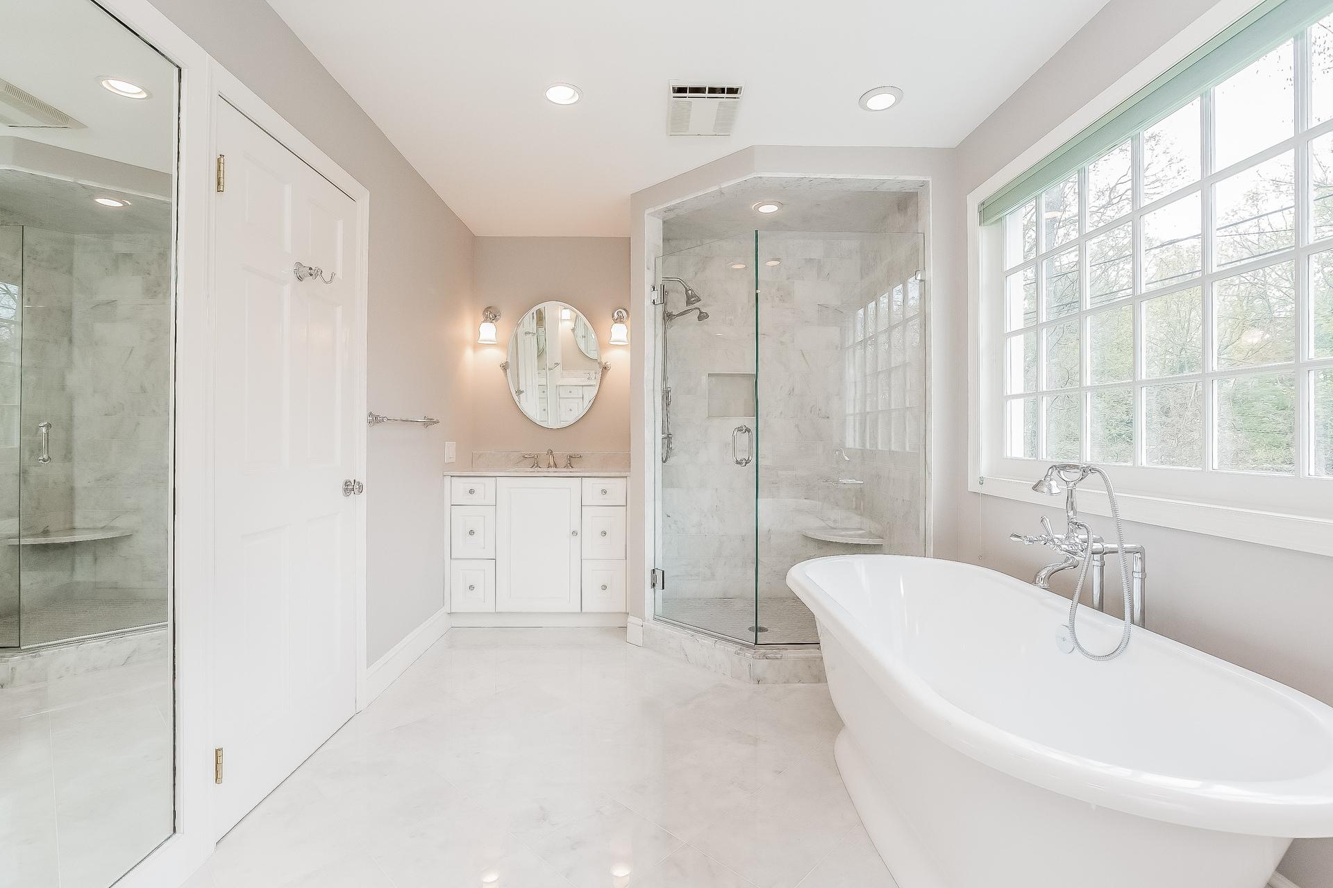 11 Pondfield Lane Darien, CT 06820 - Photo 15 of 31 a large spacious bathroom with a large tub shower and sink