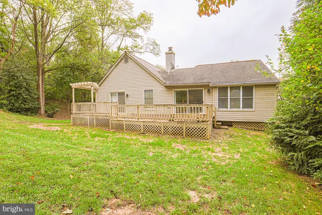 a house view with a garden space