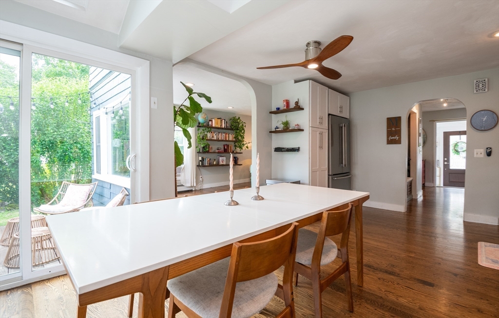 35 Central Street Middleton, MA 01949 - Photo 16 of 42 a view of a dining room with furniture window and wooden floor