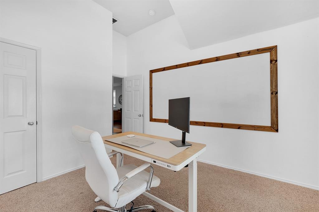2609 Cowboy Trail Little Elm, TX 75068 - Photo 29 of 34 Office featuring light carpet and baseboards