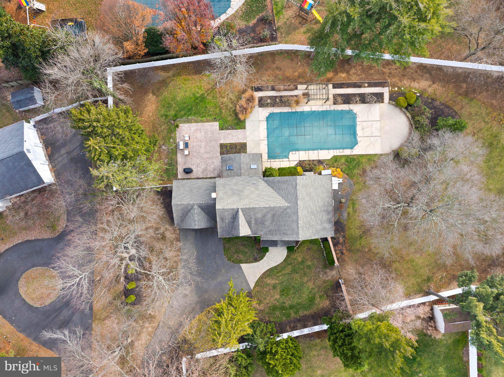 236 Carraige Hill Road Moorestown, NJ 08057 - Photo 49 of 57 an aerial view of a house with outdoor space