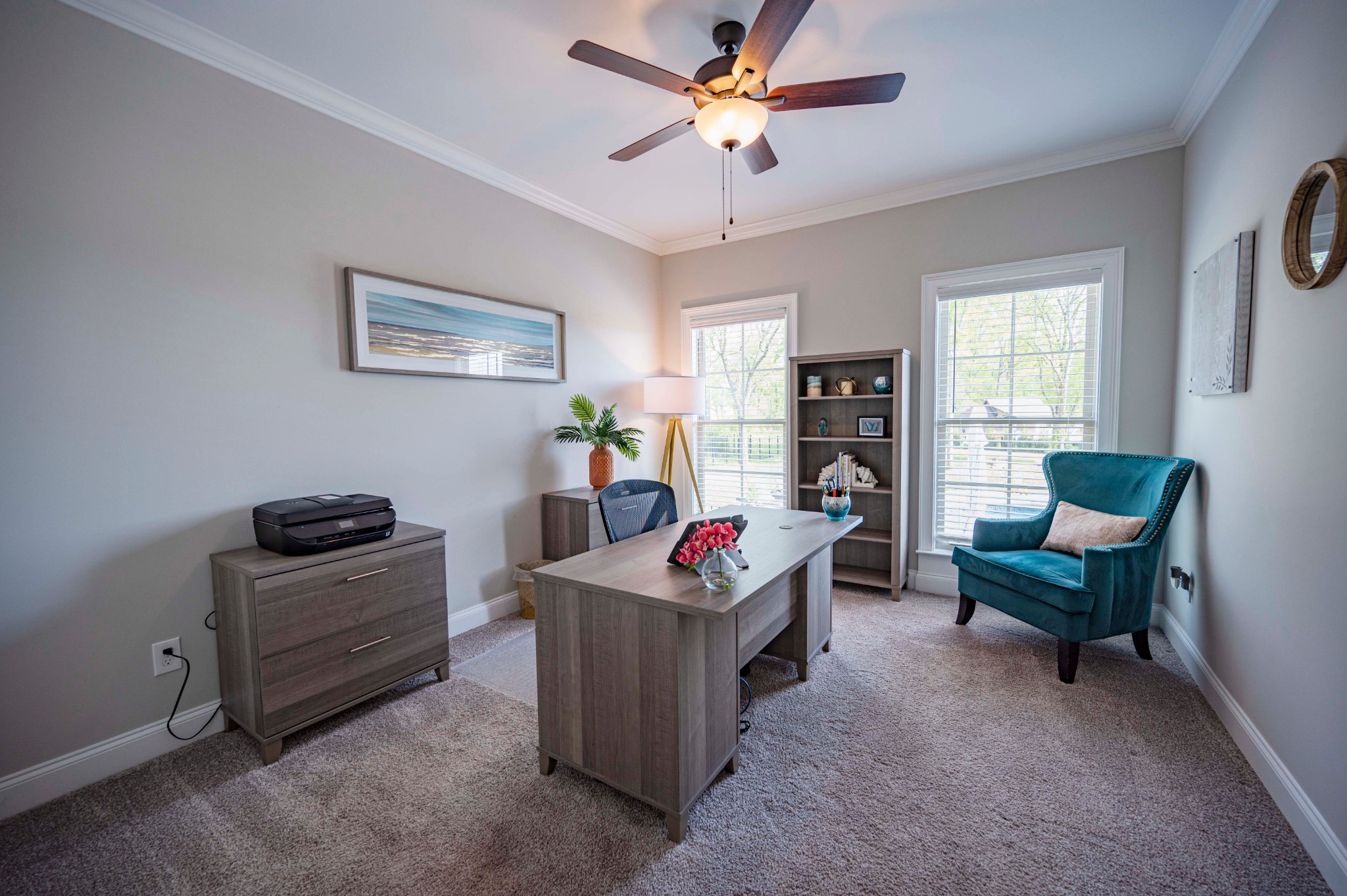 128 Seclusion Court Murfreesboro, TN 37129 - Photo 27 of 68 a living room with furniture and a fireplace