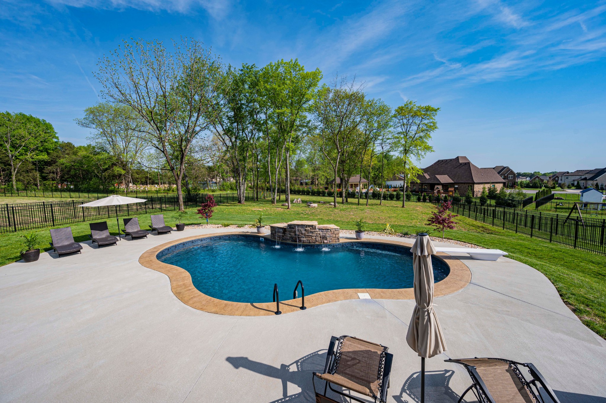 128 Seclusion Court Murfreesboro, TN 37129 - Photo 50 of 68 a view of a swimming pool and deck in the backyard