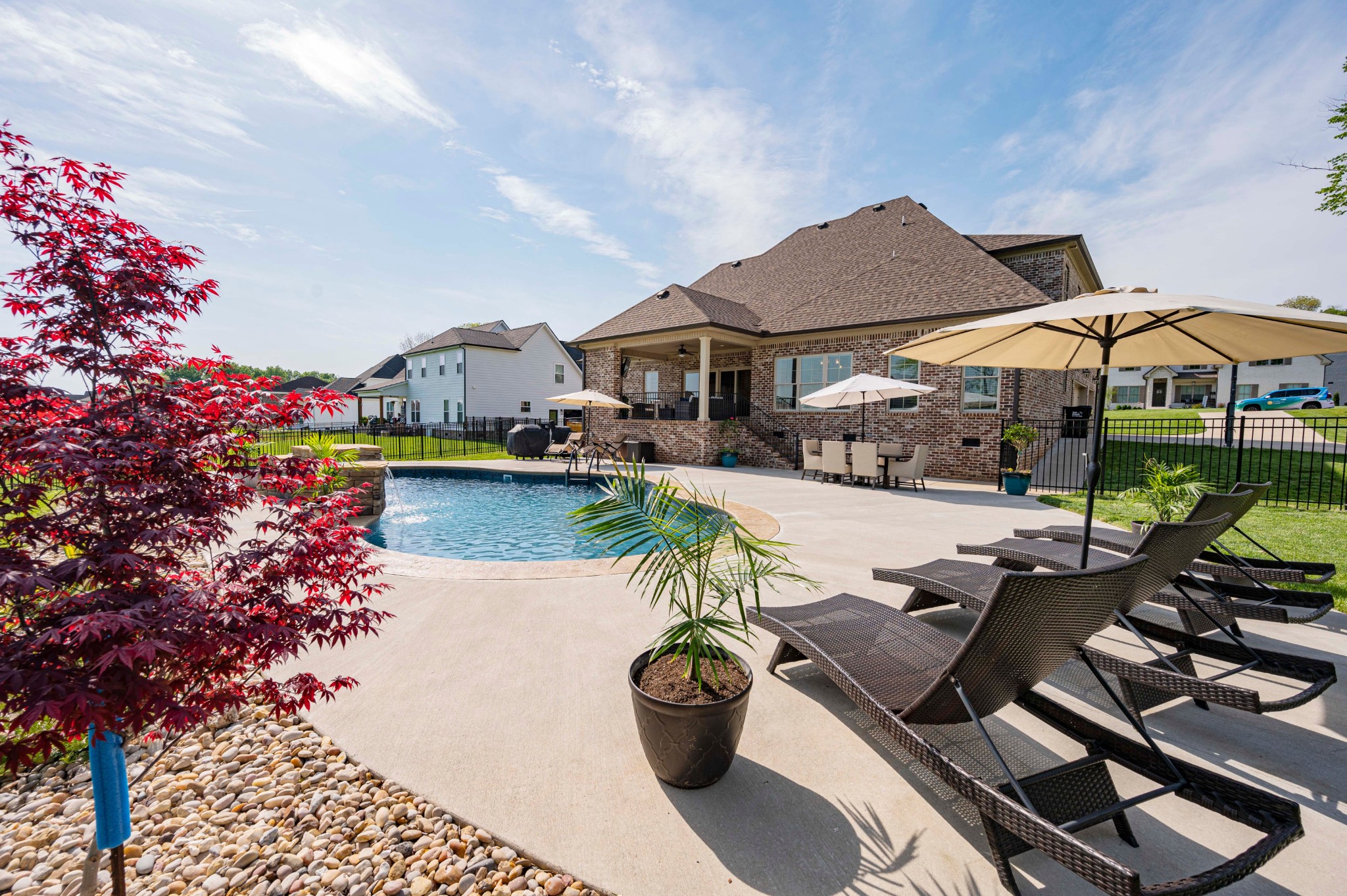 128 Seclusion Court Murfreesboro, TN 37129 - Photo 57 of 68 a view of a backyard with sitting area