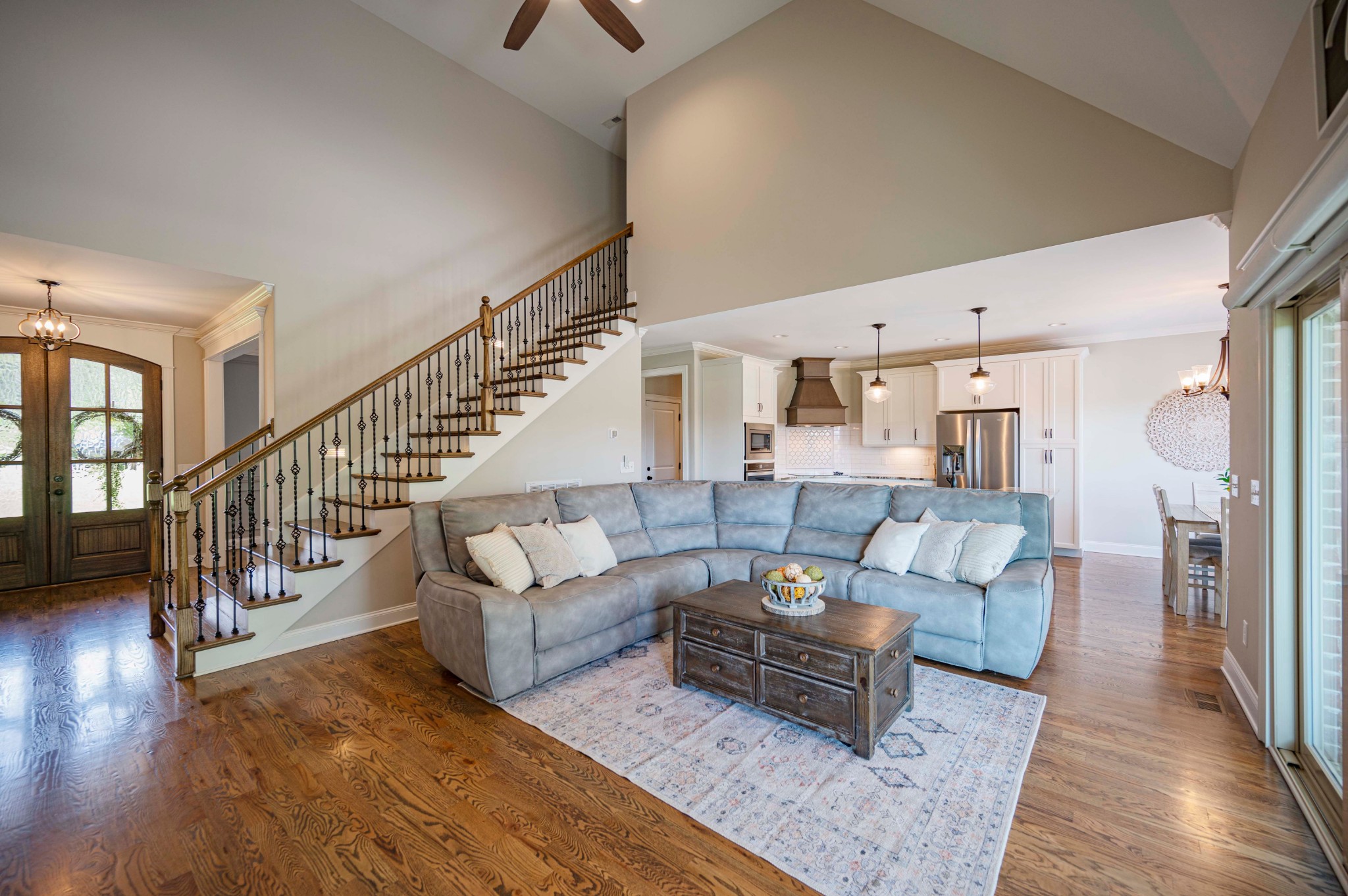 128 Seclusion Court Murfreesboro, TN 37129 - Photo 8 of 68 a living room with fireplace furniture and a rug