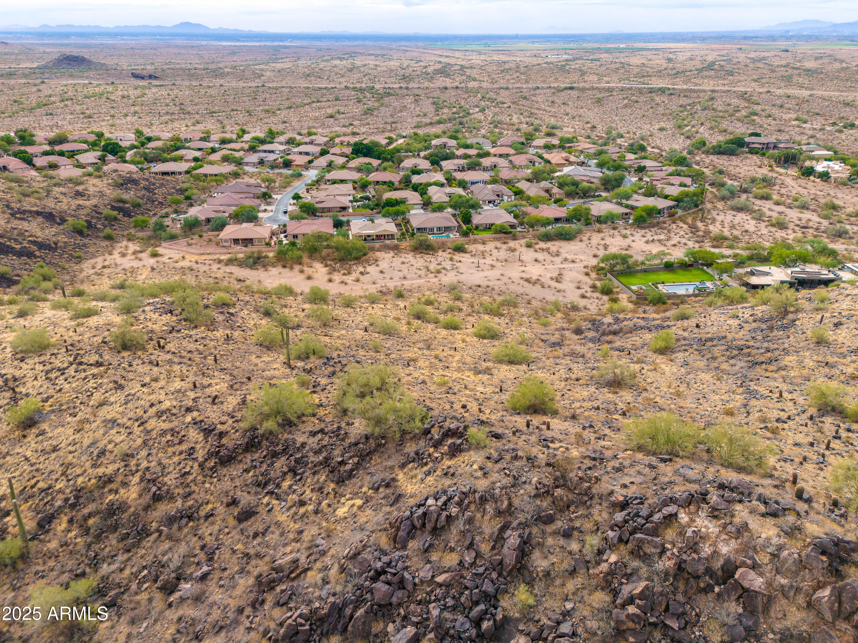 13358 East Mountain View Road Scottsdale, AZ 85259 - Photo 19 of 27 an aerial view of residential houses with outdoor space and trees
