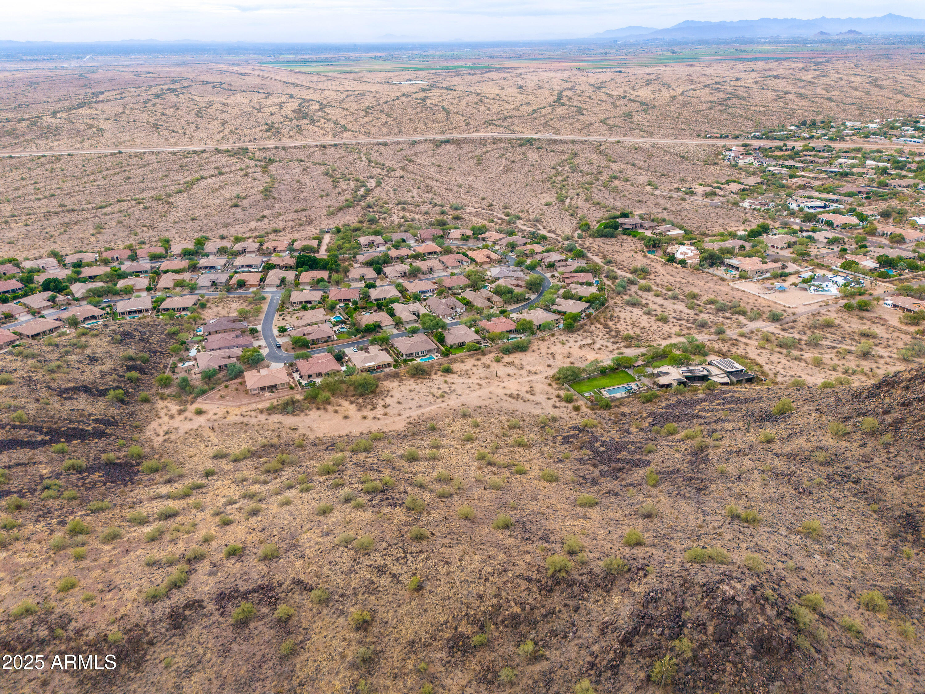 13358 East Mountain View Road Scottsdale, AZ 85259 - Photo 7 of 27 an aerial view of residential houses with outdoor space
