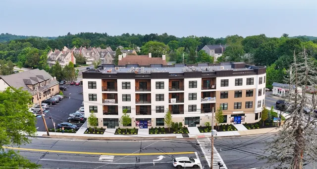 a view of building with yard