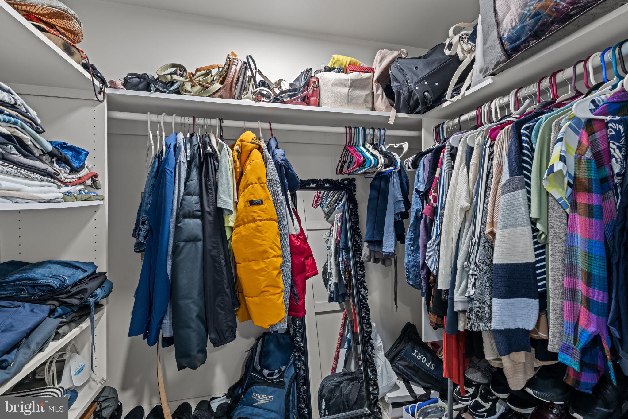 245 Trenton Road Fairless Hills, PA 19030 - Photo 20 of 43 a view of walk in closet with clothes and shoes