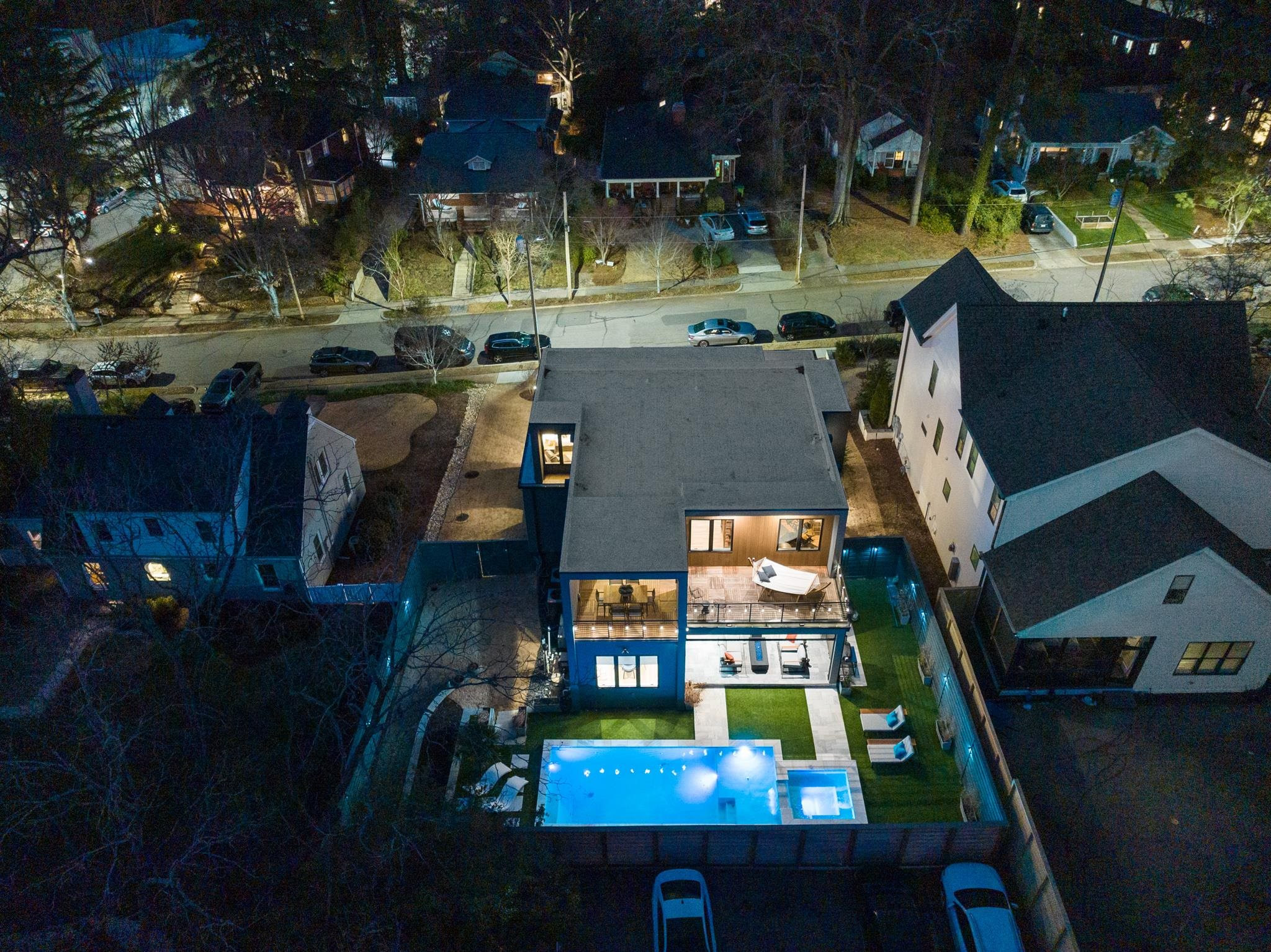 2511 Stafford Avenue Raleigh, NC 27607 - Photo 72 of 74 Twilight at 2511 Stafford