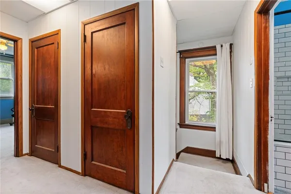 a view of an front door