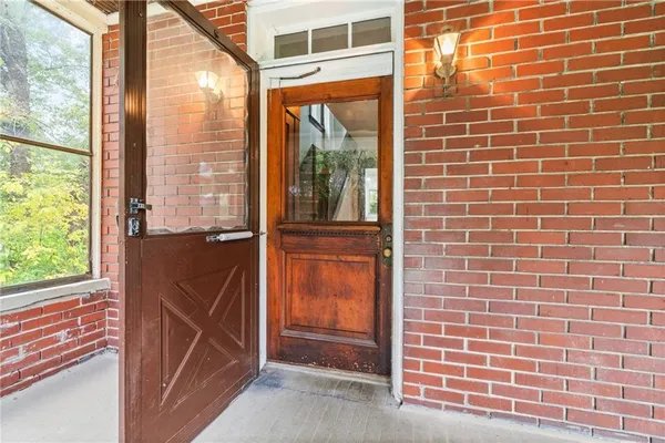a view of front door