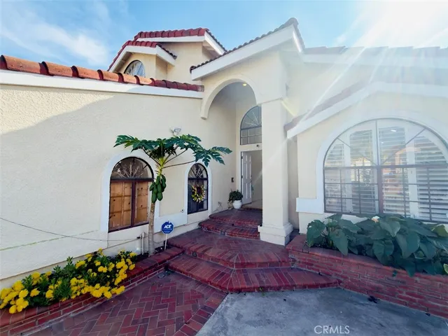 a front view of a house