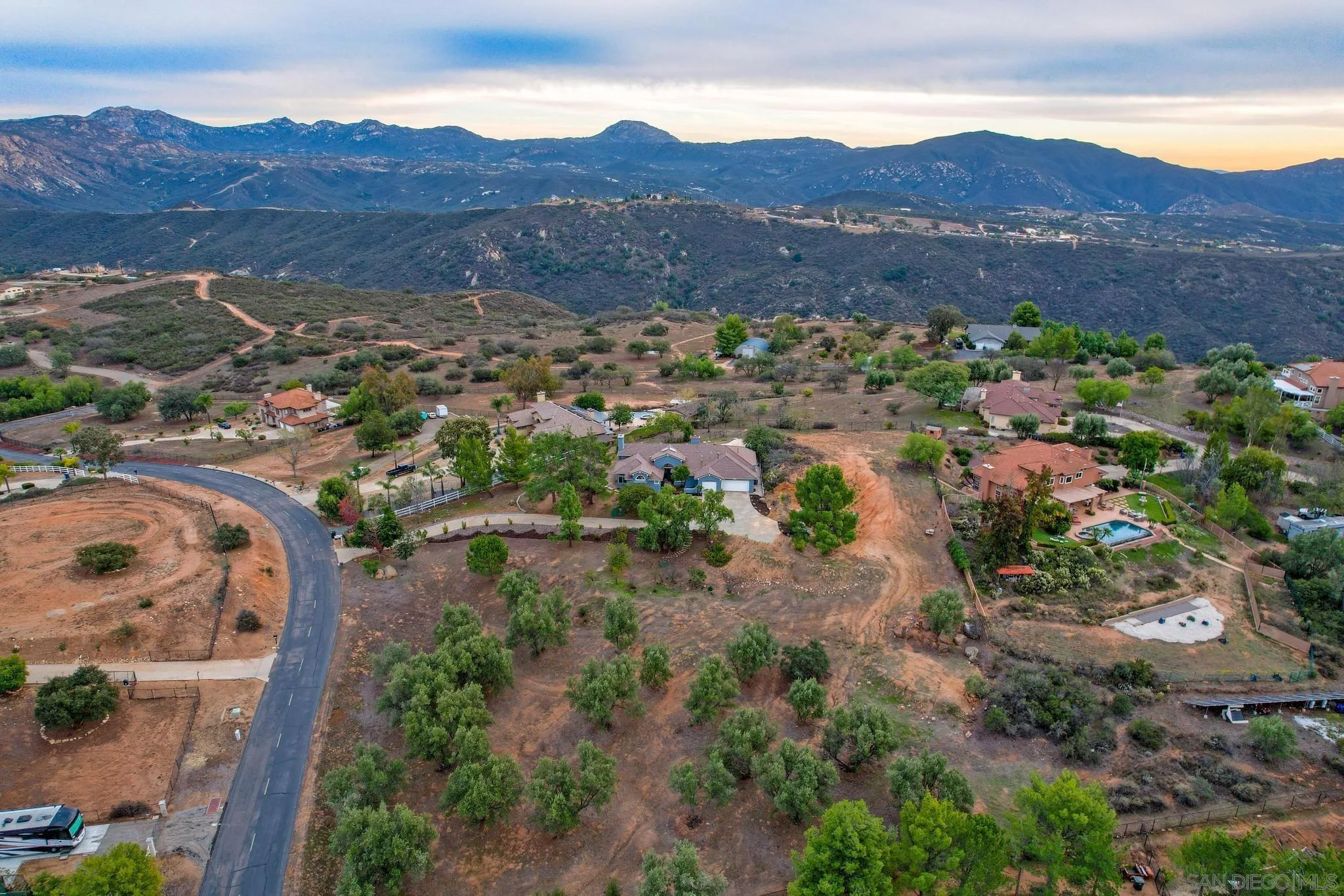 1019 Bremen Way Alpine, CA 91901 - Photo 50 of 68 an aerial view of residential house and green space