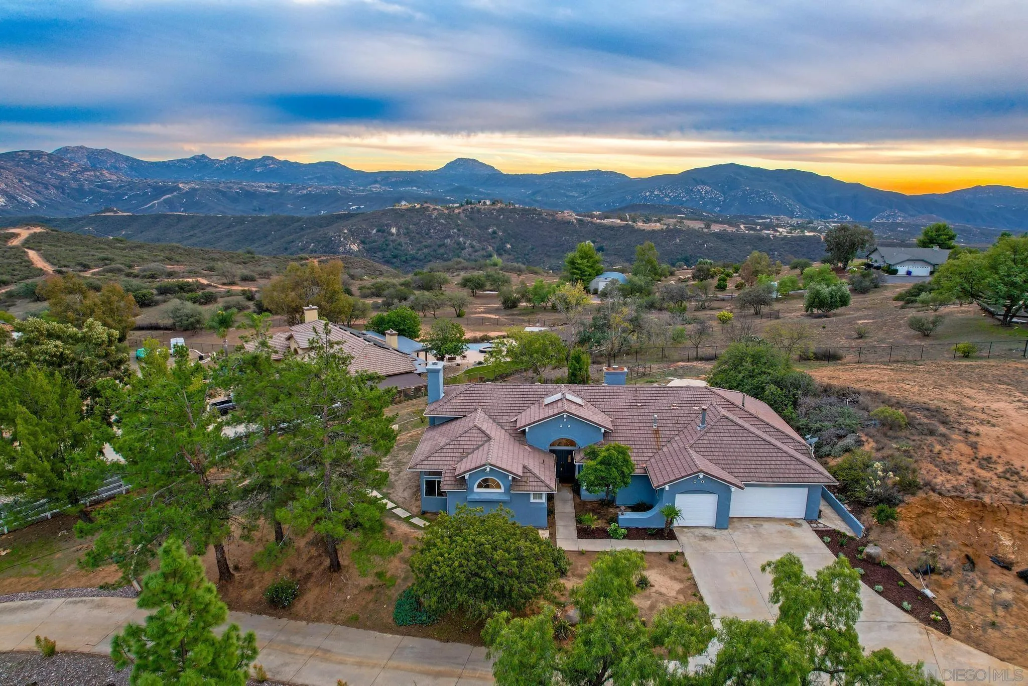1019 Bremen Way Alpine, CA 91901 - Photo 52 of 68 an aerial view of house with an outdoor space