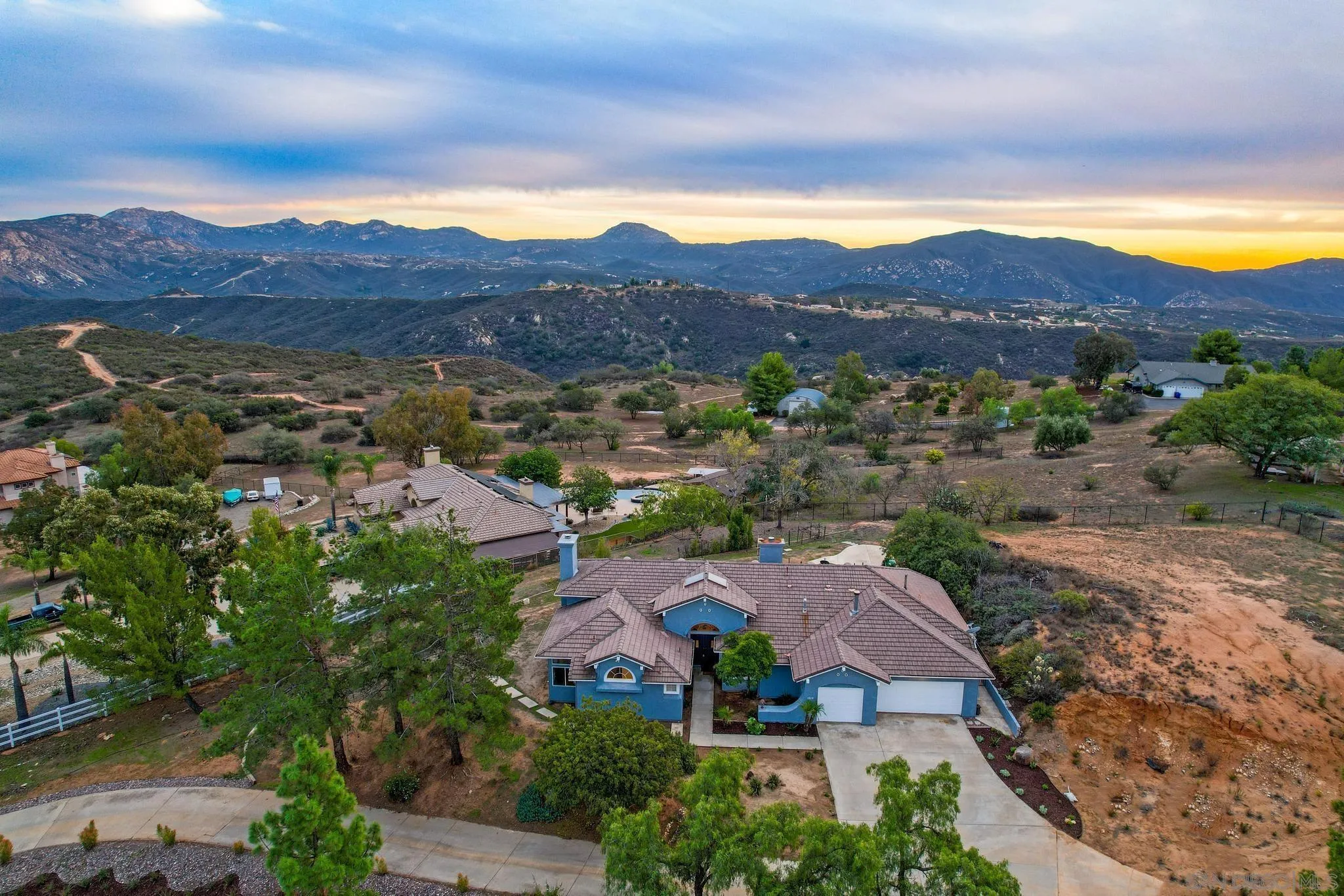 1019 Bremen Way Alpine, CA 91901 - Photo 55 of 68 an aerial view of residential houses and outdoor space
