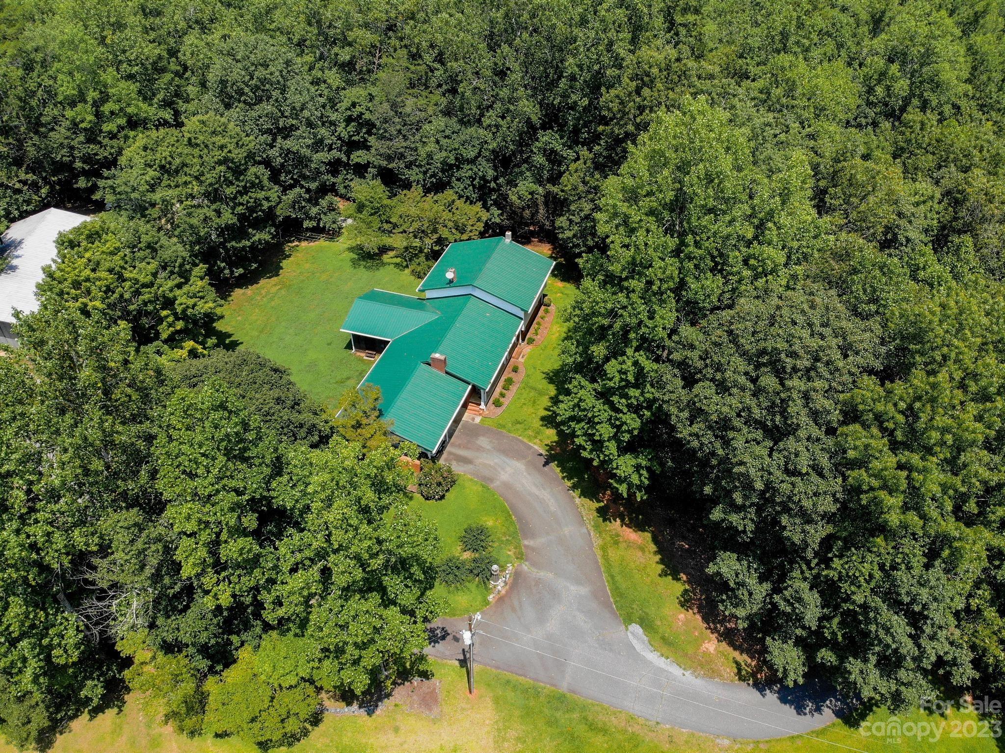 709 Green Road Rutherfordton, NC 28139 - Photo 17 of 46 an aerial view of a house