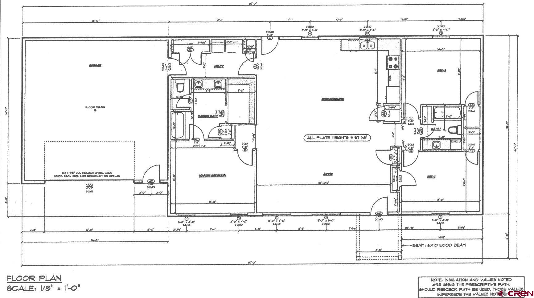 8714 Ridgetop Drive Alamosa, CO 81101 - Photo 18 of 18 a black and white photo of a bathroom