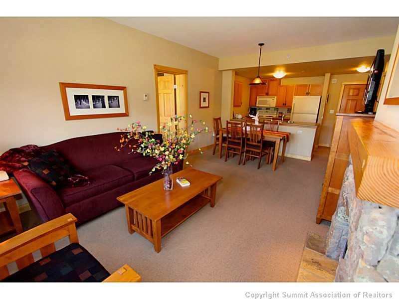 910 Copper Road, Unit 216 Copper Mountain, CO 80443 - Photo 2 of 18 a living room with furniture and wooden floor