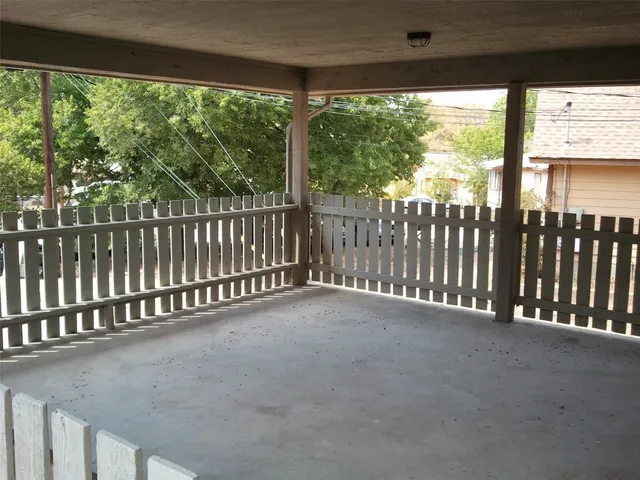 a view of a roof deck