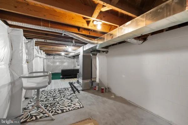 a view of a storage room