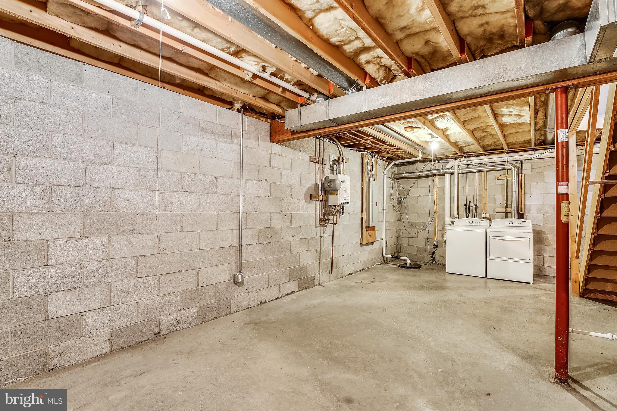 7805 Notley Road Pasadena, MD 21122 - Photo 19 of 30 Unfinished basement ready for you to finish