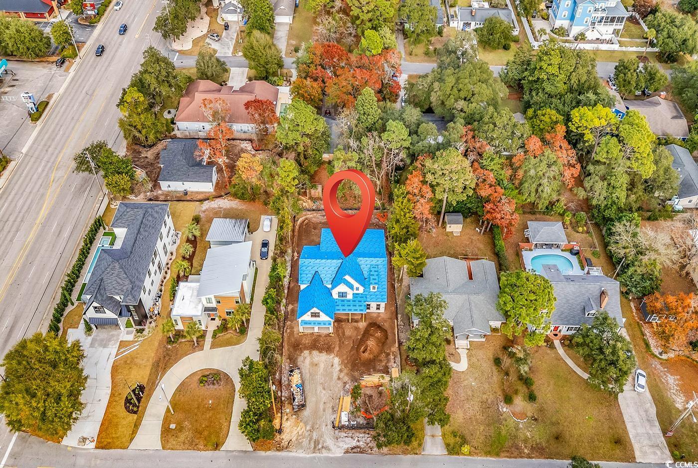 406 63rd Avenue North Myrtle Beach, SC 29572 - Photo 7 of 17 Aerial perspective of suburban area