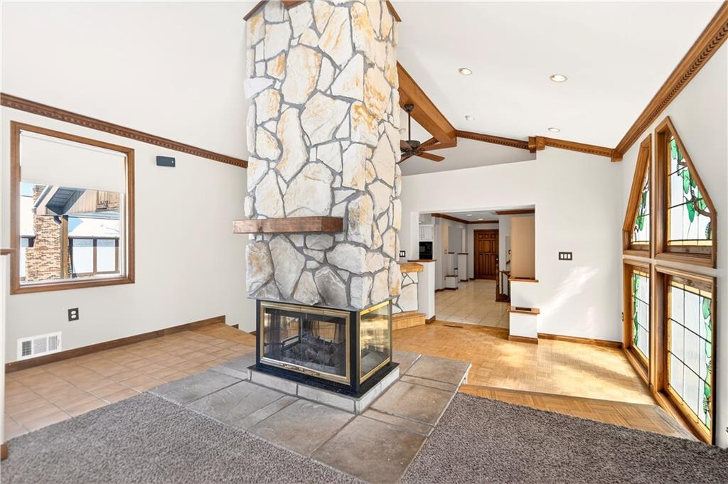 16 Ridgewood Drive McDonald, PA 15057 - Photo 16 of 47 a view of living room with furniture and a fireplace